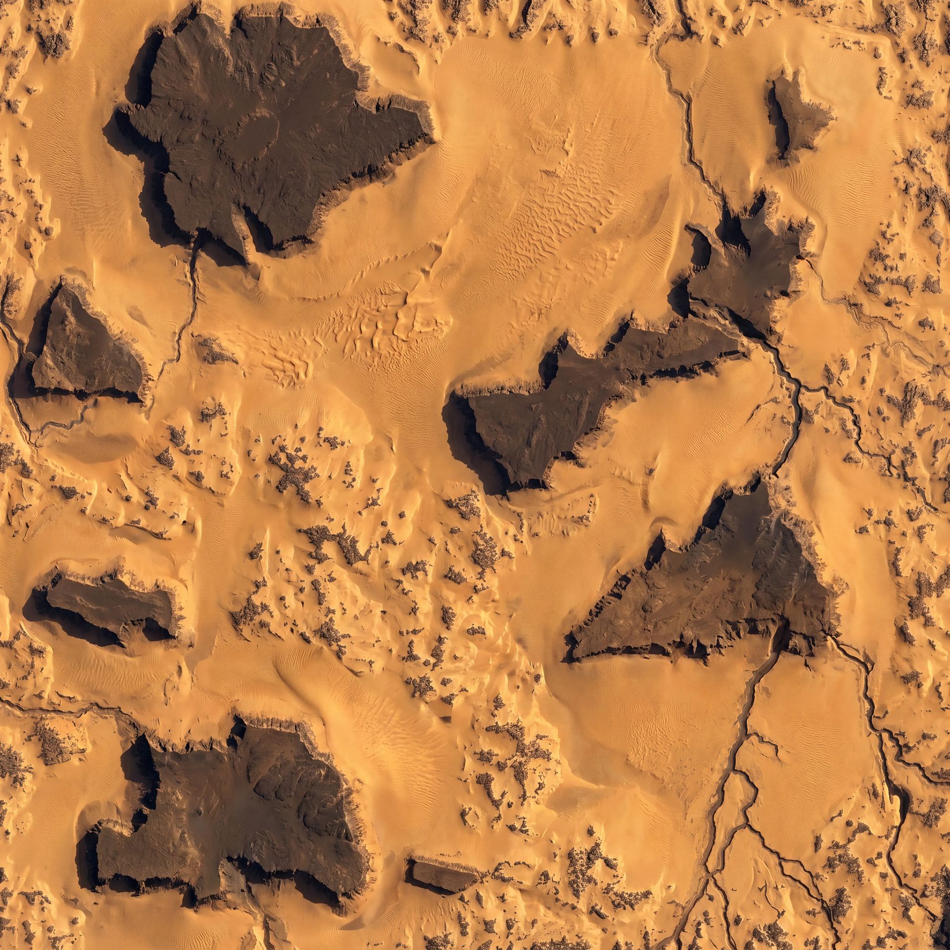 The alien world of Taurion — a vehicle column crosses the desert toward an outpost